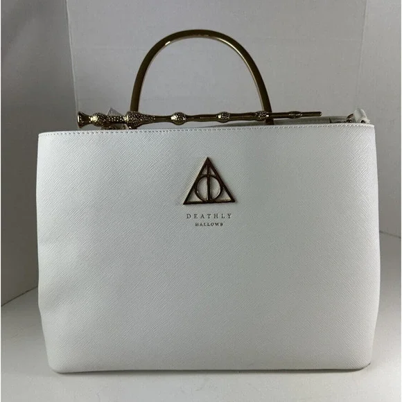 Loungefly ⚡️Harry Potter Deathly Hallows Elder Wand Crossbody Handbag Purse Bag - Picture 11 of 16